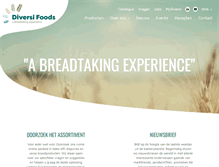 Tablet Screenshot of diversifoods.com